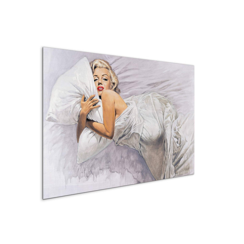 Homage to Marilyn II by Art Studio 53×80 cm MetalArt Materic Aluminum Satin Effect, Frameless Panel, Lightweight Ready to Hang