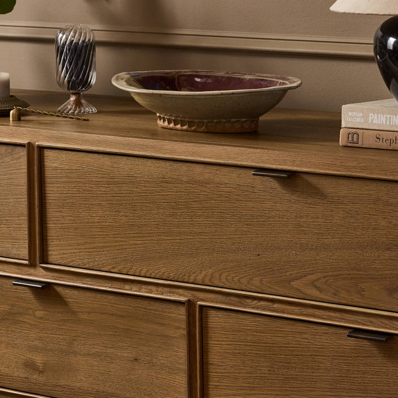 Kodo 8 Drawer Dresser-Light Brown Oak