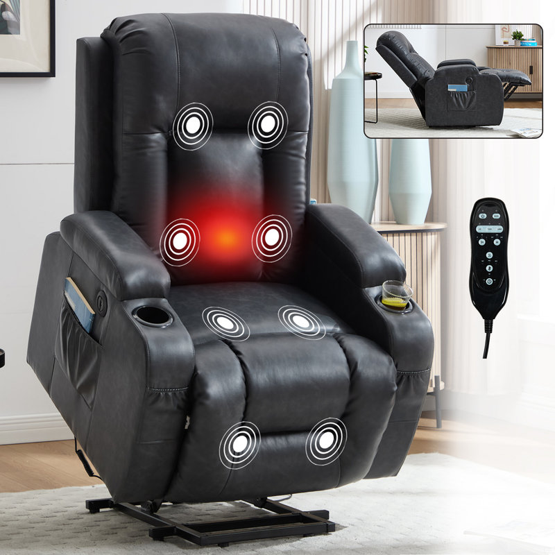 Fauteuil inclinable en polyuréthane PU jusqu'à 350 LBS