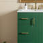 Meuble-lavabo moderne 24 po avec lavabo en céramique - Solution de rangement peu encombrante-858139829