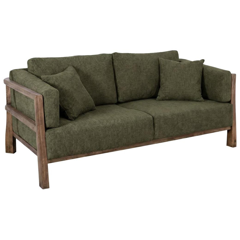 Causeuse rembourrée Gebhard, Olive Fabric