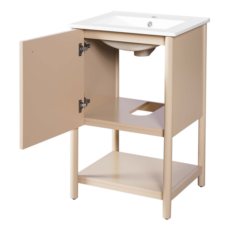 Meuble-lavabo de 20 pouces avec lavabo en céramique