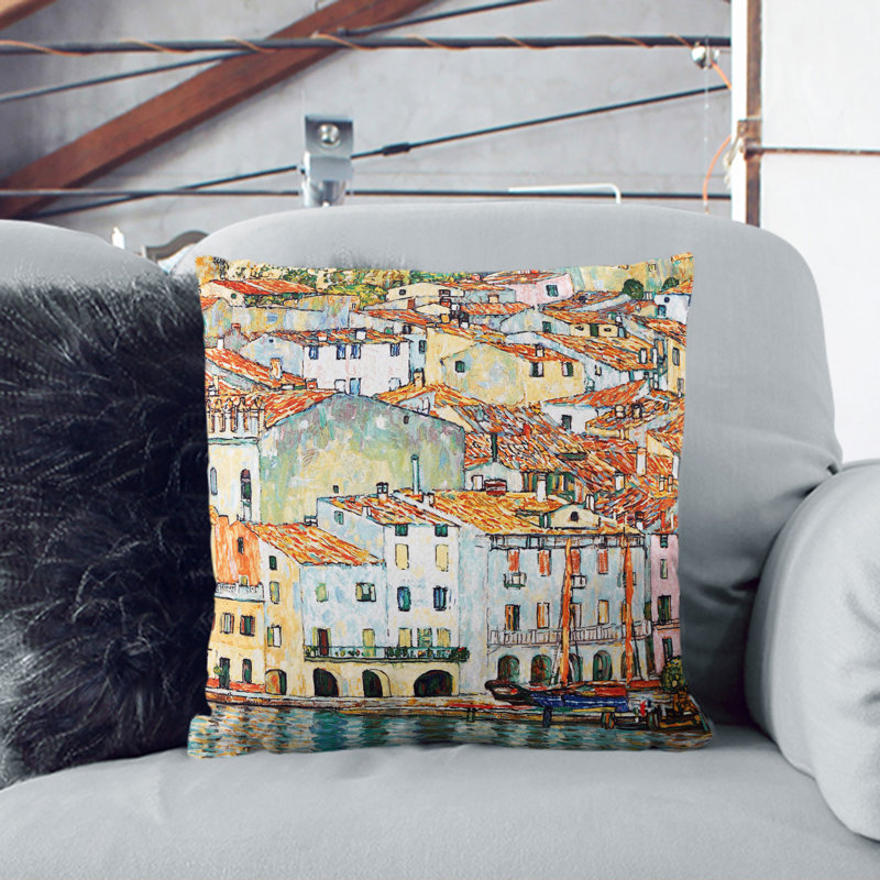 Square Cushion, 55cm H x 55cm W x 20cm D, Black