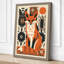Folk Art Fox Scandinavian - Wrapped Canvas-161714142-161714150