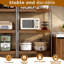 5 pièces, 24 pouces, housses de tablettes grillagées en mousse, couleur noyer, salle de bain, cuisine, armoire, tablettes de garde-manger, finition à base de bois, couleur de support angulaire, texture de placard amovible en bois, supports