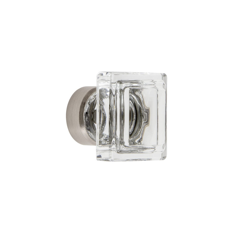 Carré Square Cabinet Knob, Satin Nickel