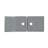 Whitehaus 52" brushed stainless steel commercial double bowl reversible undermount sink with integral drain board