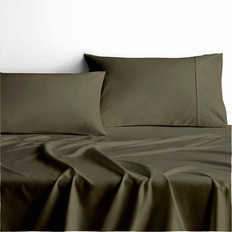 Cotton RV Sheet Set - 72 X 80 - 4 Piece Bedding Set - Solid - Fits Up to 15" Deep Mattress - RV Sheets 72 X 80 Cotton