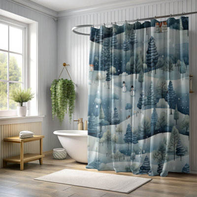 Polar Haven - Premium Shower Curtain