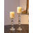 12.2'' H Crystal Tabletop Candlestick