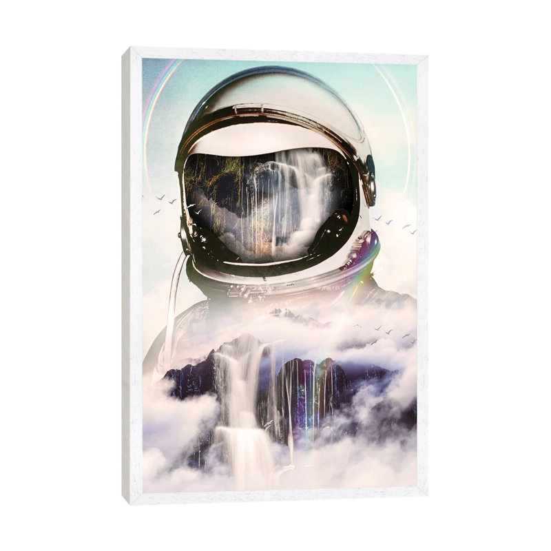 The Spectator 1 Piece Wall Art on Canvas, 101.6cm H x 66.04cm W x 3.81cm D, White Framed
