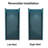 Odele 34'' - W x 72'' H Pivot Door Framed Shower Door with