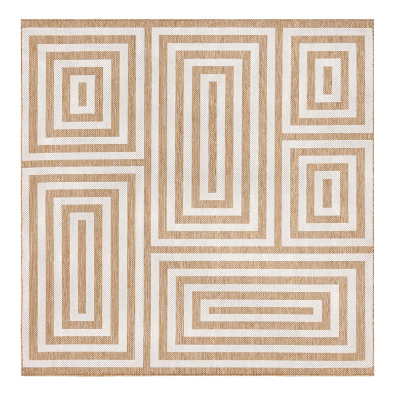 Forte Hower Indoor/Outdoor Area Rug, Square 7'10"