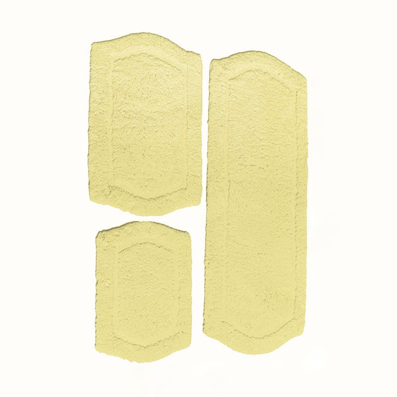 Ensemble de tapis pour salle de bain 3 pièces Chesapeake Paradise, Jaune beurre