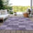 Elise Purple Washable Indoor-Outdoor Rug - -1021900159