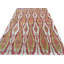 Rumi Ikat Hand-Knotted Silk Orange/Cream/Cinnabar Area Rug