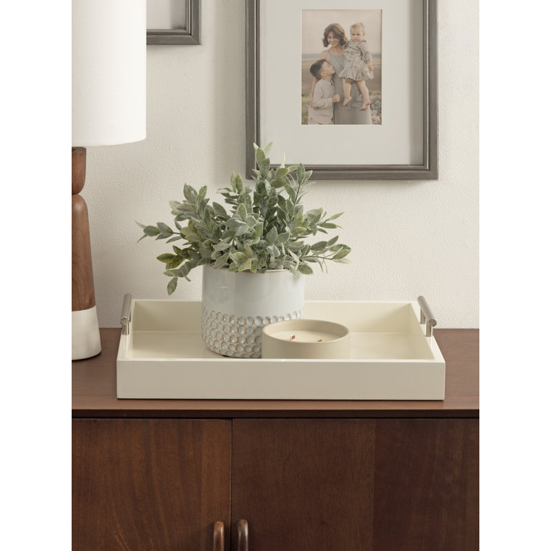 Lipton Modern Rectangle Serving Tray with Handles