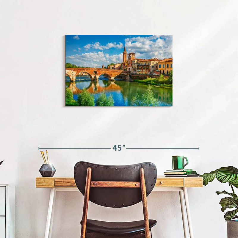 Lilie Ponte Pietra Arch Bridge, 20" H x 30" W