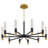 Davies Integrated LED Brushed Gold Chandelier