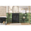 Meuble-lavabo exquis avec lavabo en céramique intégré et armoire à deux portes, parfait pour les petites et moyennes toilettes avec rangement intelligent et design élégant