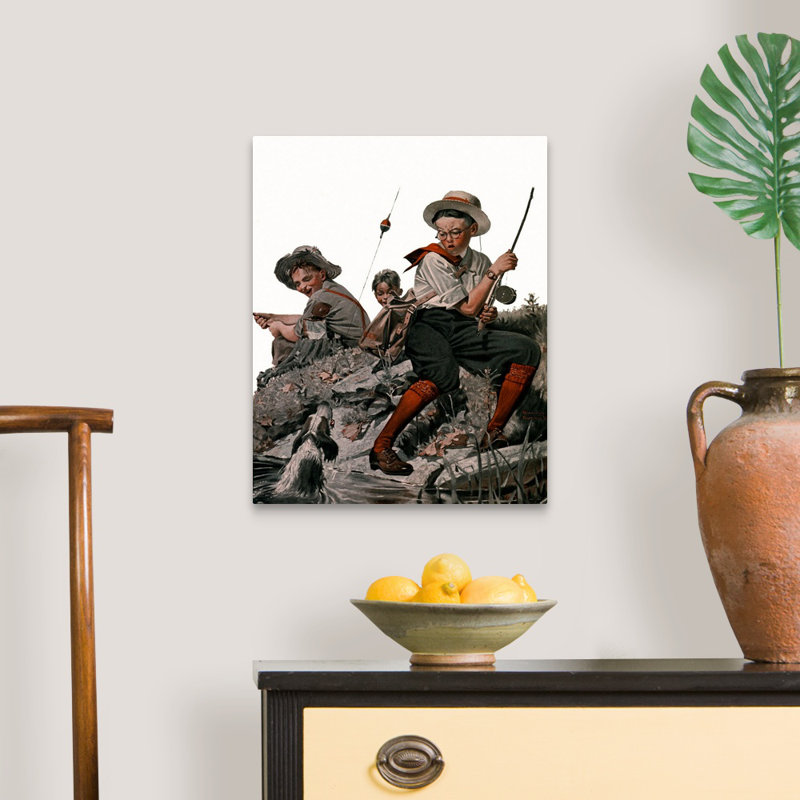Art mural sur toile Norman Rockwell, Toile tendue, H 20 po x l 16 po x P 1,25 po