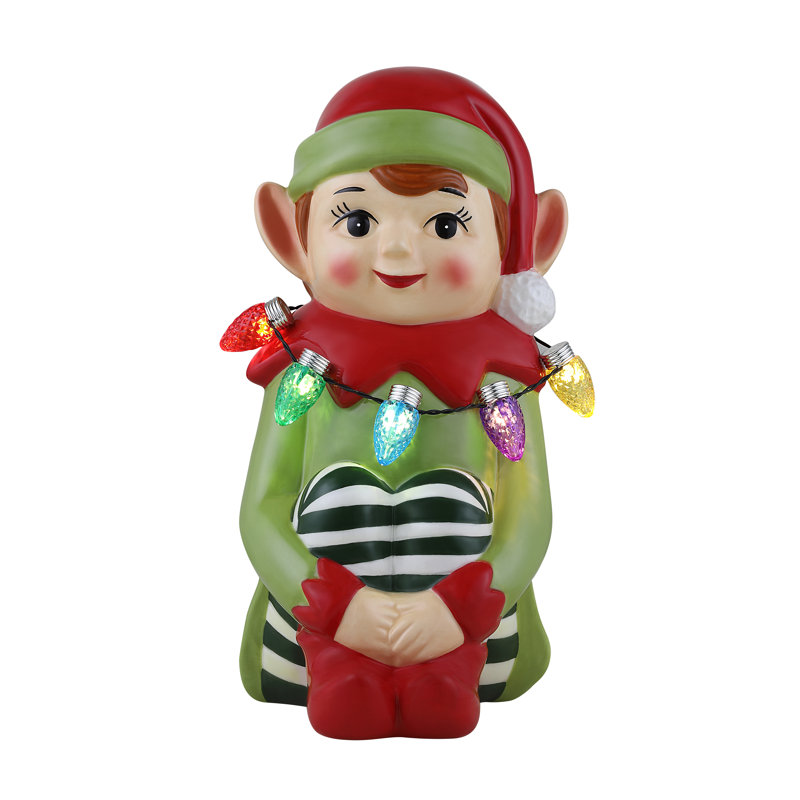 Figurine en céramique nostalgique 9 po - Elfe