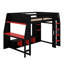 Lit mezzanine avec bureau Gaming