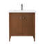 Meuble-lavabo sur pied à simple cuve 30 po avec plateau en céramique blanche-105208965-105208968-119711647