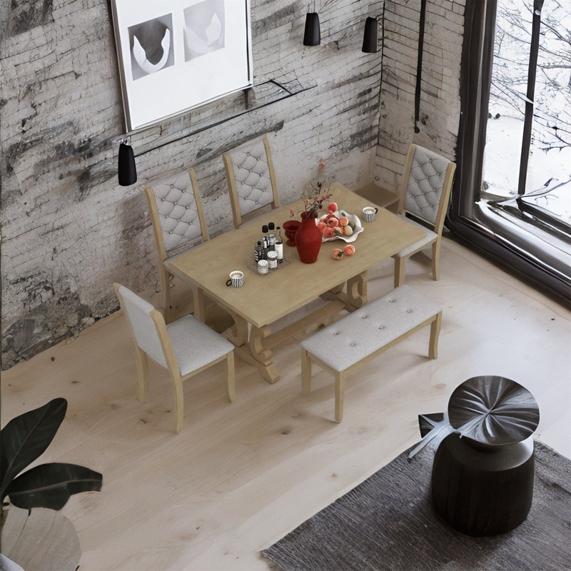 Charman Retro Dining Set 6-Piece