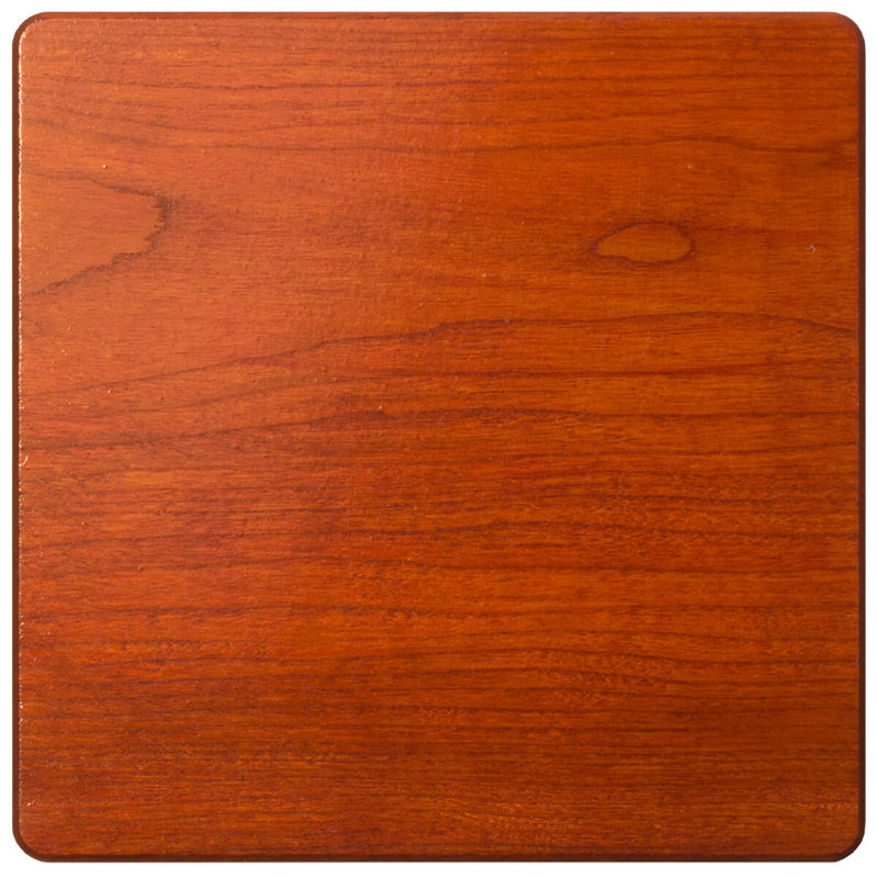 Holmestrand End Table, Dark Cherry, Silver