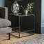 Sabrina Glass Top Frame End Table