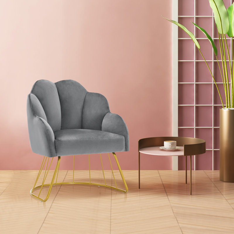 Chaise d'appoint pour la maison et le spa, Mélange de coton gris