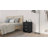 Nightstand Bedside Table with 3 Drawers Bedside Table Engineered Wood-938906162
