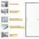 60" - 61" W x 72" H Single Sliding Semi-Frameless Shower Door with Tempered Glass