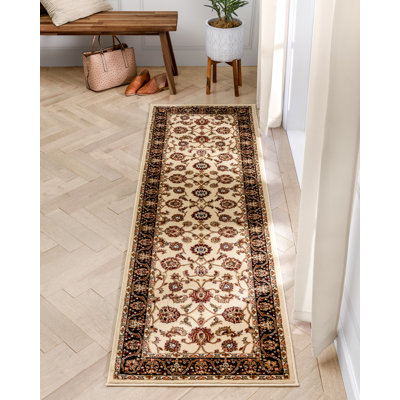 Zuehlke Sarouk Ivory Traditional Rug