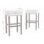 Tabouret de comptoir 30 po en cuir sans dossier (ensemble de 2)-536028090