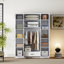 Armoire-penderie à miroir polyvalente pour optimiser l'espace et l'organisation