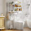 Rangement autoportant au-dessus de la toilette avec 8 tablettes Lowis-1594875893