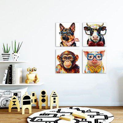 4 Piece Wrapped Canvas Wall Art