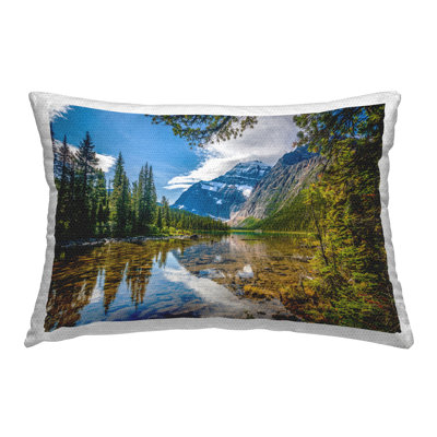 Mountain Valley's Stream Outdoor Printed Pillow by Marty Hulsebos