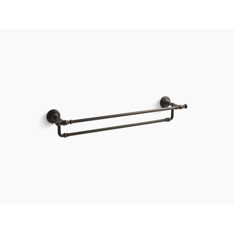 Artifacts® Double 24" Wall Mounted Towel Bar, Oil Rubbed Bronze