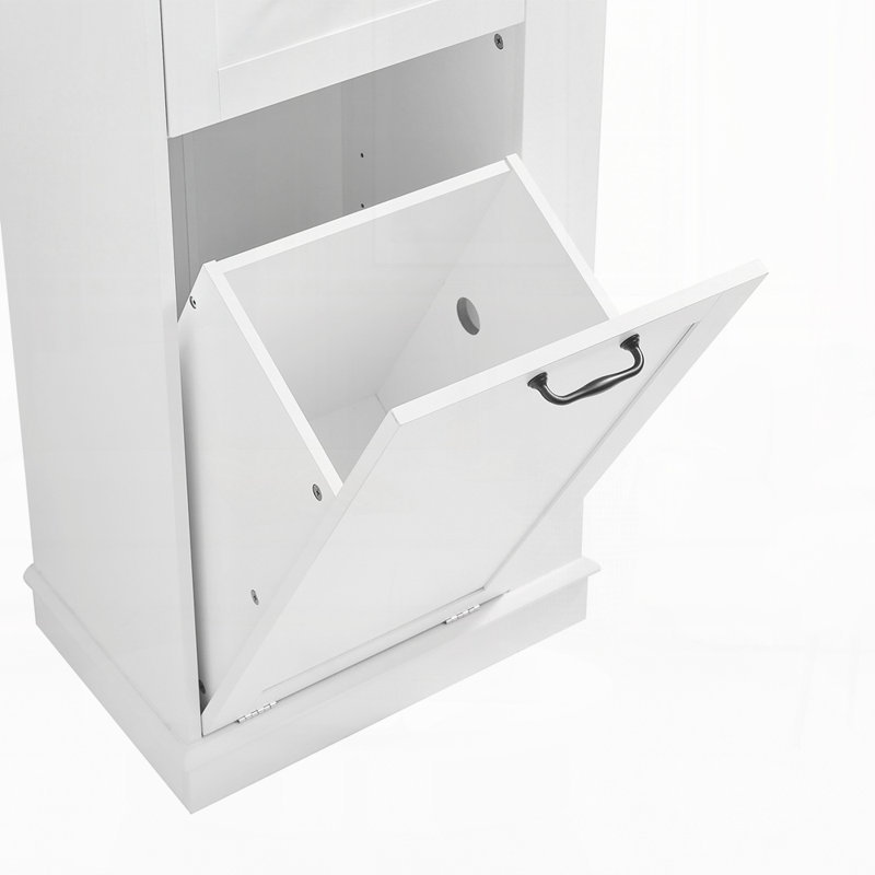 Grande armoire de rangement moderne, compartiment inclinable, tablettes réglables, Blanc
