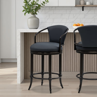 Tabouret de bar rotatif à hauteur de comptoir Conti