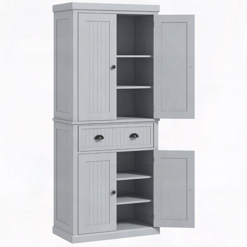Armoire garde-manger de 72 po de hauteur avec tiroir et tablettes réglables