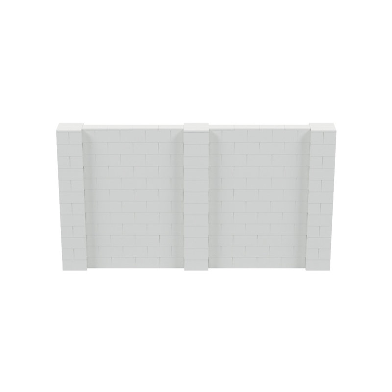 Cloison 1 panneau autoportante, Gris clair, H 72 po x l 132 po x P 12 po