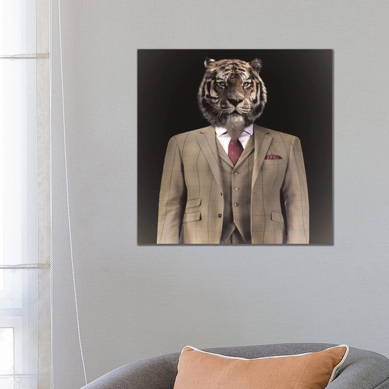 The Gent - Print on Canvas, Wrapped Canvas, 66.04 cm H x 66.04 cm W x 1.91 cm D