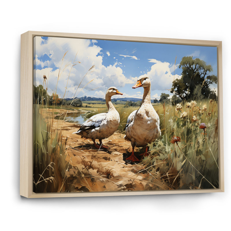 Puckies Duck Friends North, H 34 po x l 44 po x P 1,5 po, Cadre naturel flottant