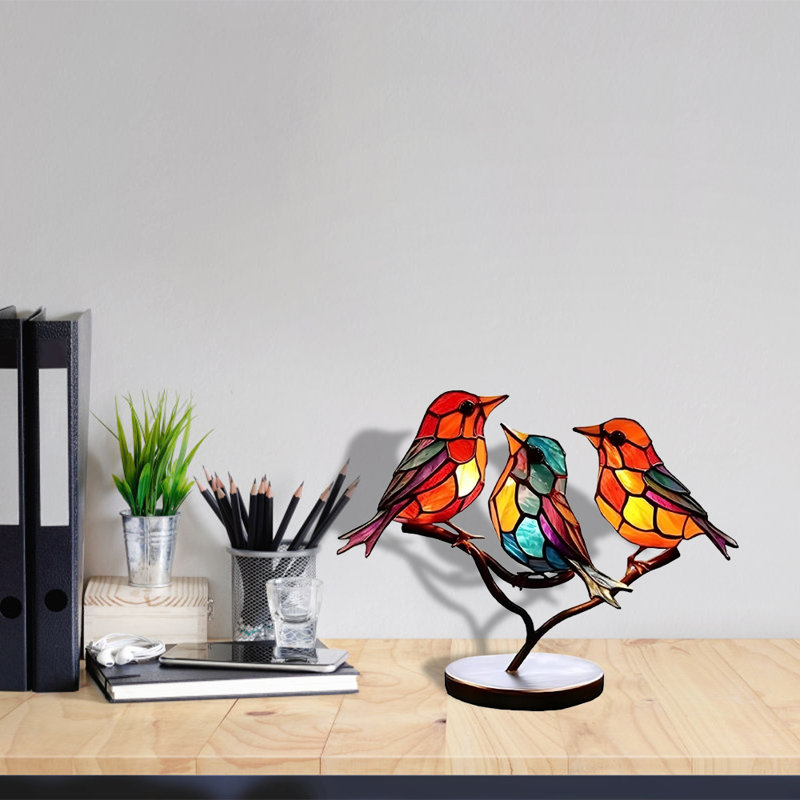Figurine oiseau en métal, une pièce, pour bureau, chambre à coucher, et plus encore