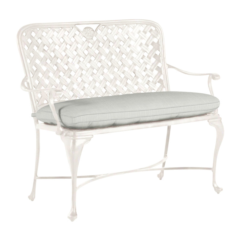 Provance Aluminum Garden Bench, Verona Silver, Ancient Earth, Welt