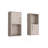 2-Pc Wall-Mounted Bathroom Medicine Cabinet with Open and Closed Storage-223725986